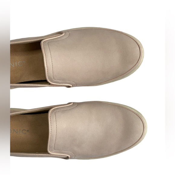 Vionic Effortless Pink Nubuck Leather Slip On Sneaker Mules Slides women Sz 8.5 - Picture 6 of 8